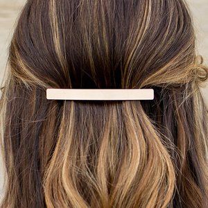 Golden Alloy Metal Hair Clip